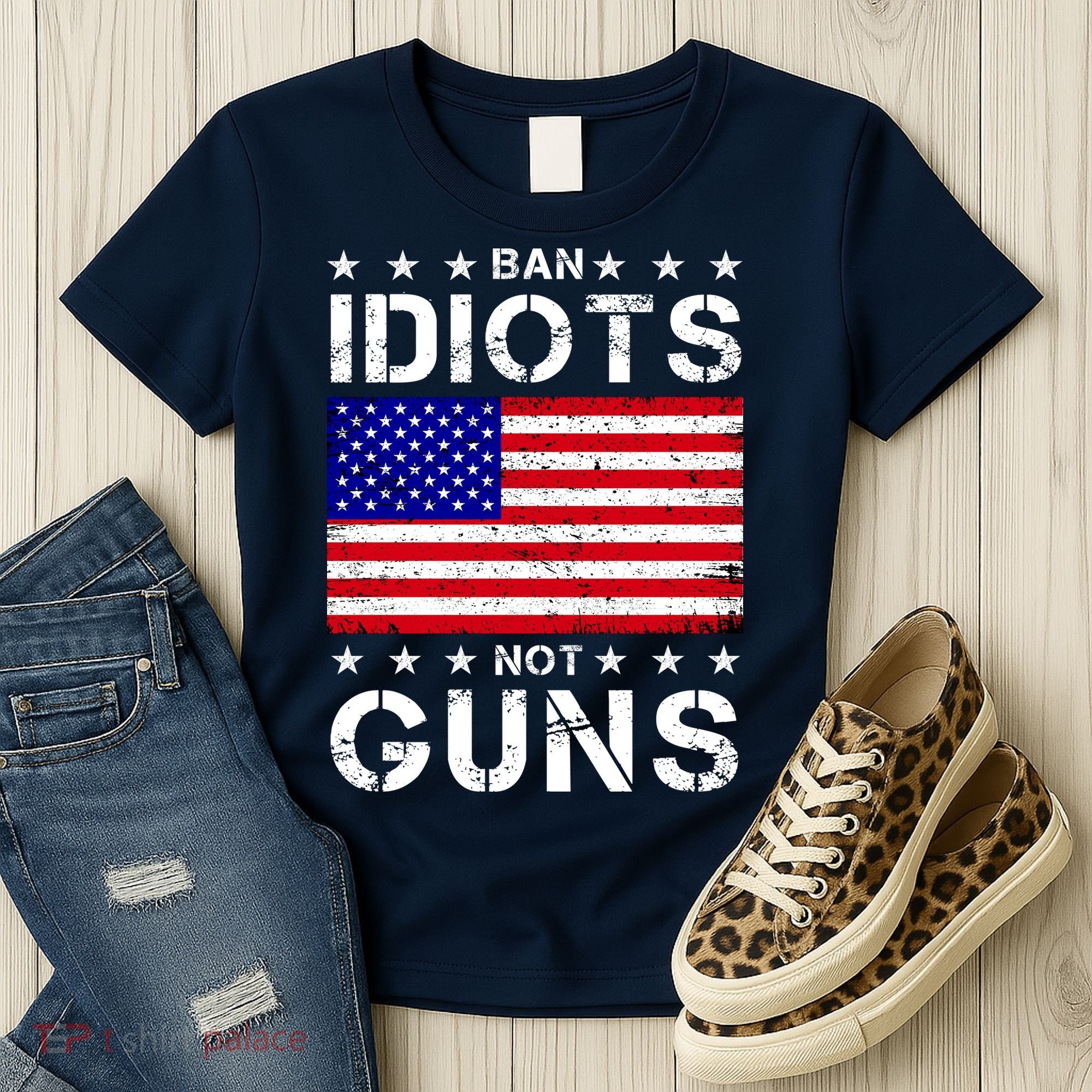 Ban Idiots Not Guns Women's T-Shirt