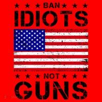 Ban Idiots Not Guns Santa Hat thumb 1