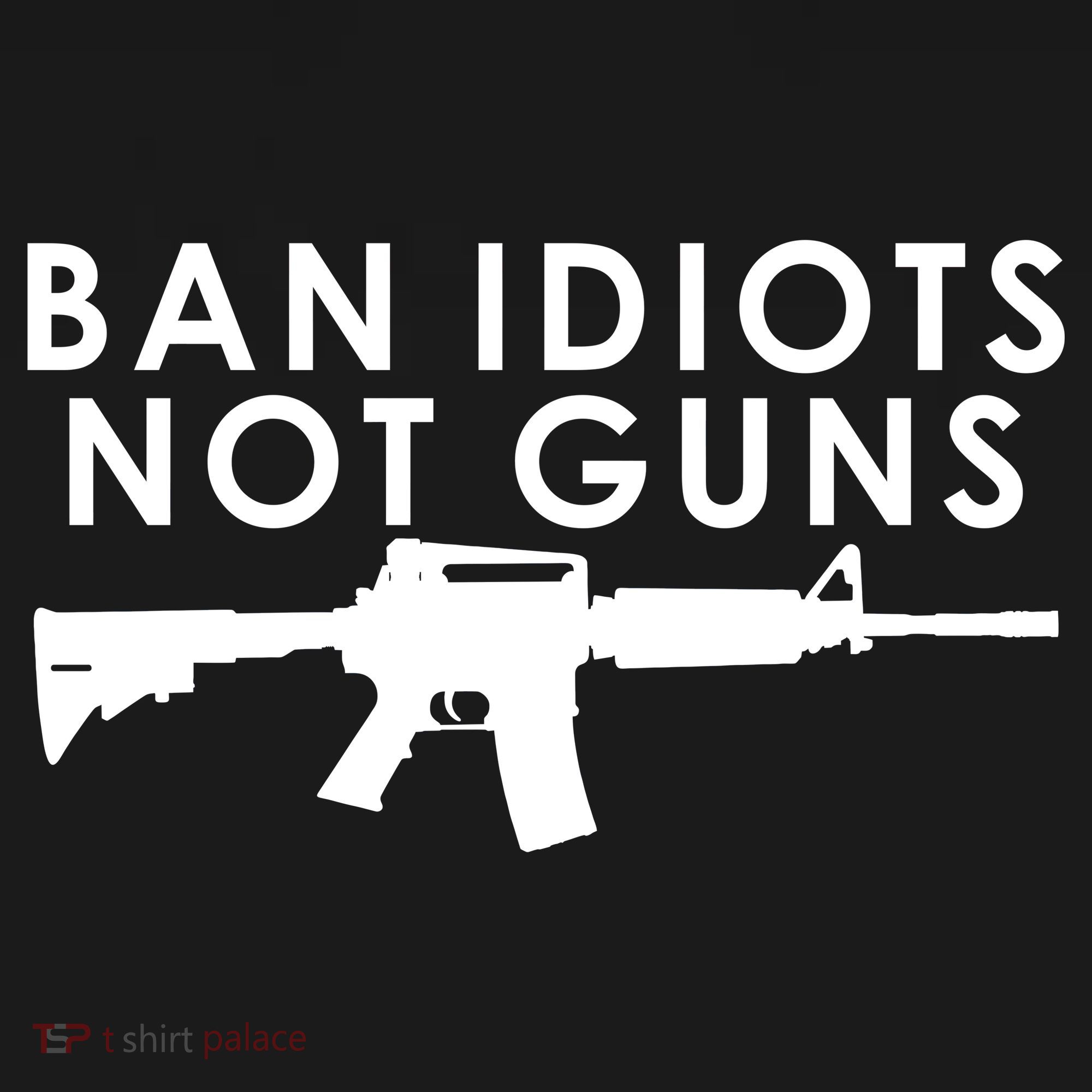 Ban Idiots Not Guns Gun Rights Logo Doggie Tank