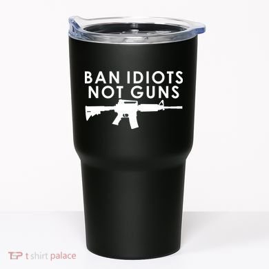 Ban Idiots Not Guns Gun Rights Logo Tumbler