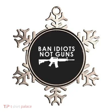 Ban Idiots Not Guns Gun Rights Logo Ornament