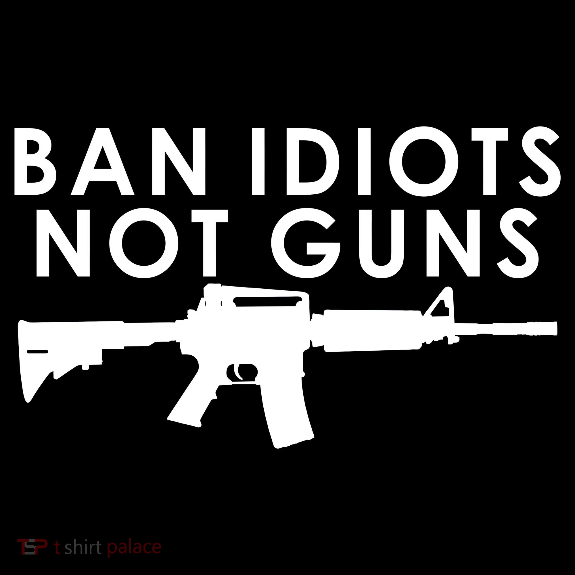 Ban Idiots Not Guns Gun Rights Logo Women's Tank Top