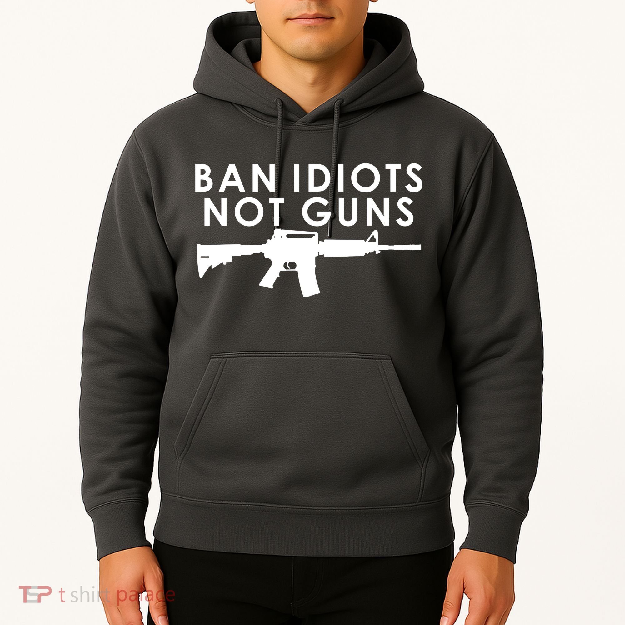 Ban Idiots Not Guns Gun Rights Logo Hoodie