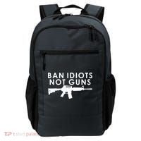 Ban Idiots Not Guns Gun Rights Logo Backpack thumb 0