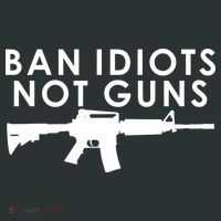 Ban Idiots Not Guns Gun Rights Logo Women's T-Shirt thumb 6