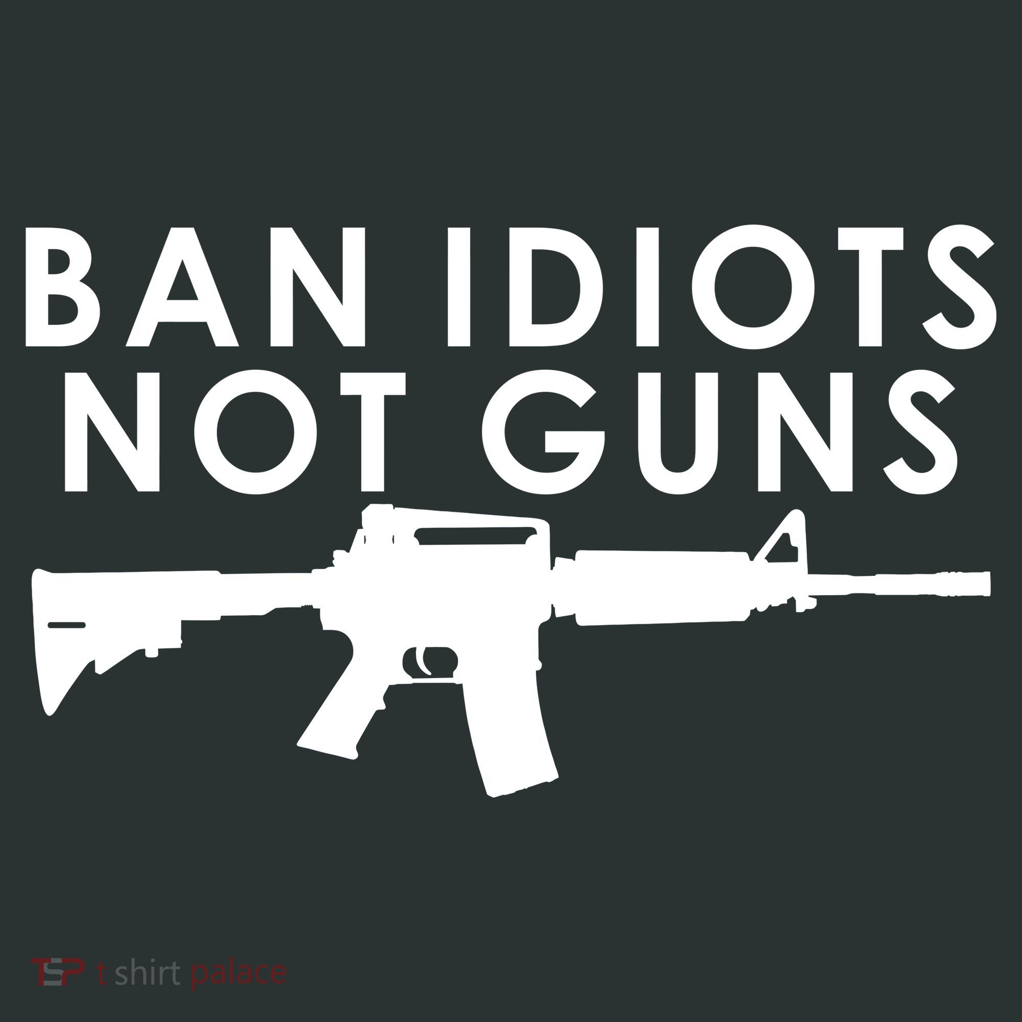 Ban Idiots Not Guns Gun Rights Logo Women's T-Shirt