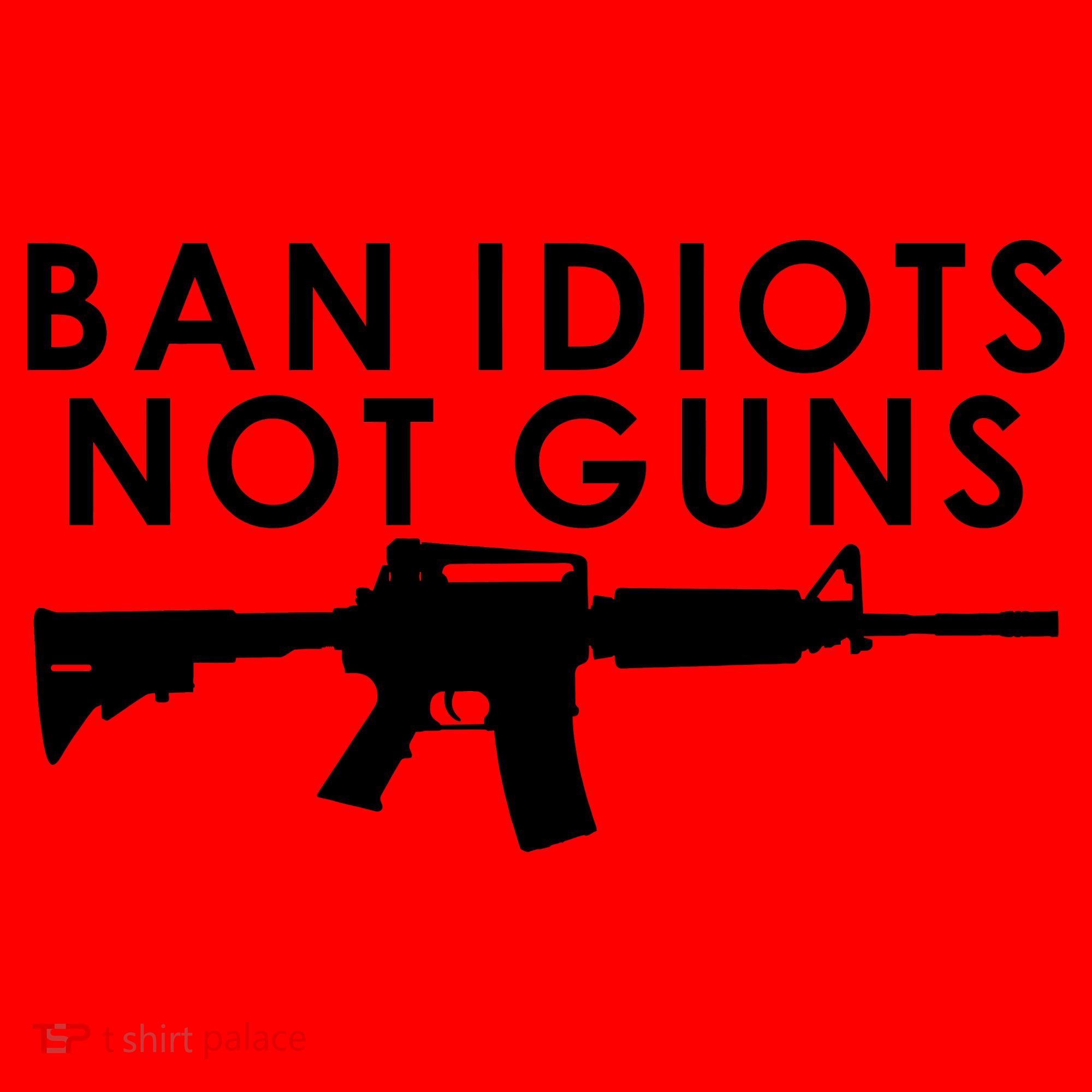 Ban Idiots Not Guns Gun Rights Logo Santa Hat