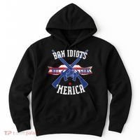 Ban Idiots Not Guns Merica Hoodie thumb 0