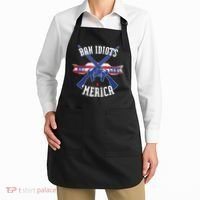 Ban Idiots Not Guns Merica Apron thumb 2