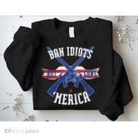 Ban Idiots Not Guns Merica Sweatshirt thumb 2