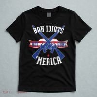 Ban Idiots Not Guns Merica T-Shirt thumb 5