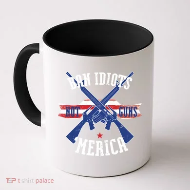 Ban Idiots Not Guns Merica Coffee Mug
