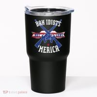 Ban Idiots Not Guns Merica Tumbler thumb 0