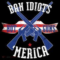Ban Idiots Not Guns Merica Women's Tank Top thumb 5