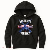 Ban Idiots Not Guns Merica Kids Hoodie thumb 0