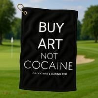 Buy Art Not Cocaine Golf Towel thumb 1