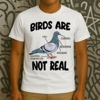 Birds Are Not Real Diagram T-Shirt thumb 3