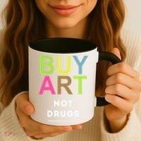Buy Art Not Drugs Coffee Mug thumb 3