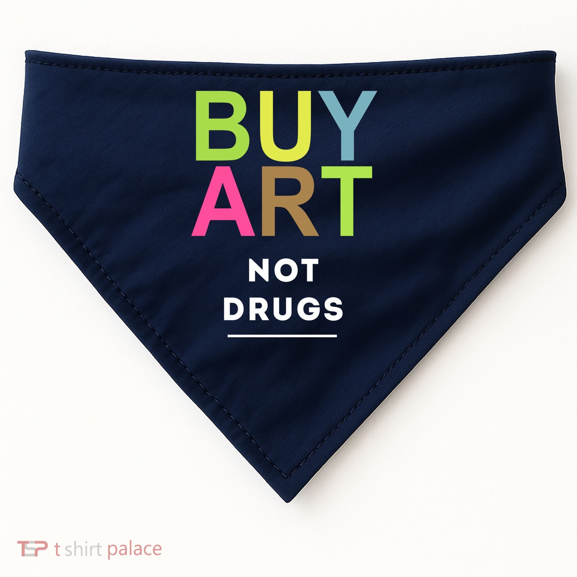 Buy Art Not Drugs USA-Made Doggie Bandana