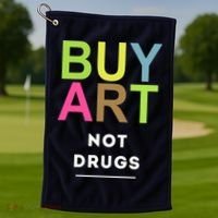 Buy Art Not Drugs Golf Towel thumb 1