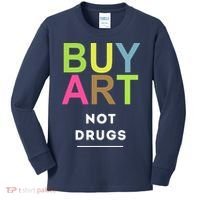 Buy Art Not Drugs Kids Long Sleeve Shirt thumb 0