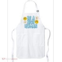 Be A Nice Human Cute Smile Retro Apron thumb 0