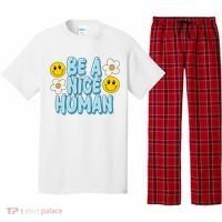 Be A Nice Human Cute Smile Retro Pajama Set thumb 0