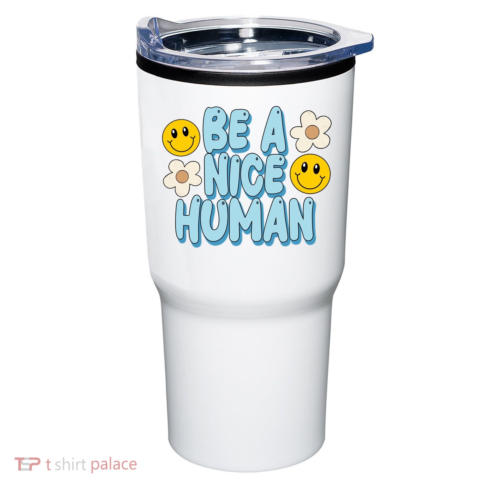 Be A Nice Human Cute Smile Retro Tumbler