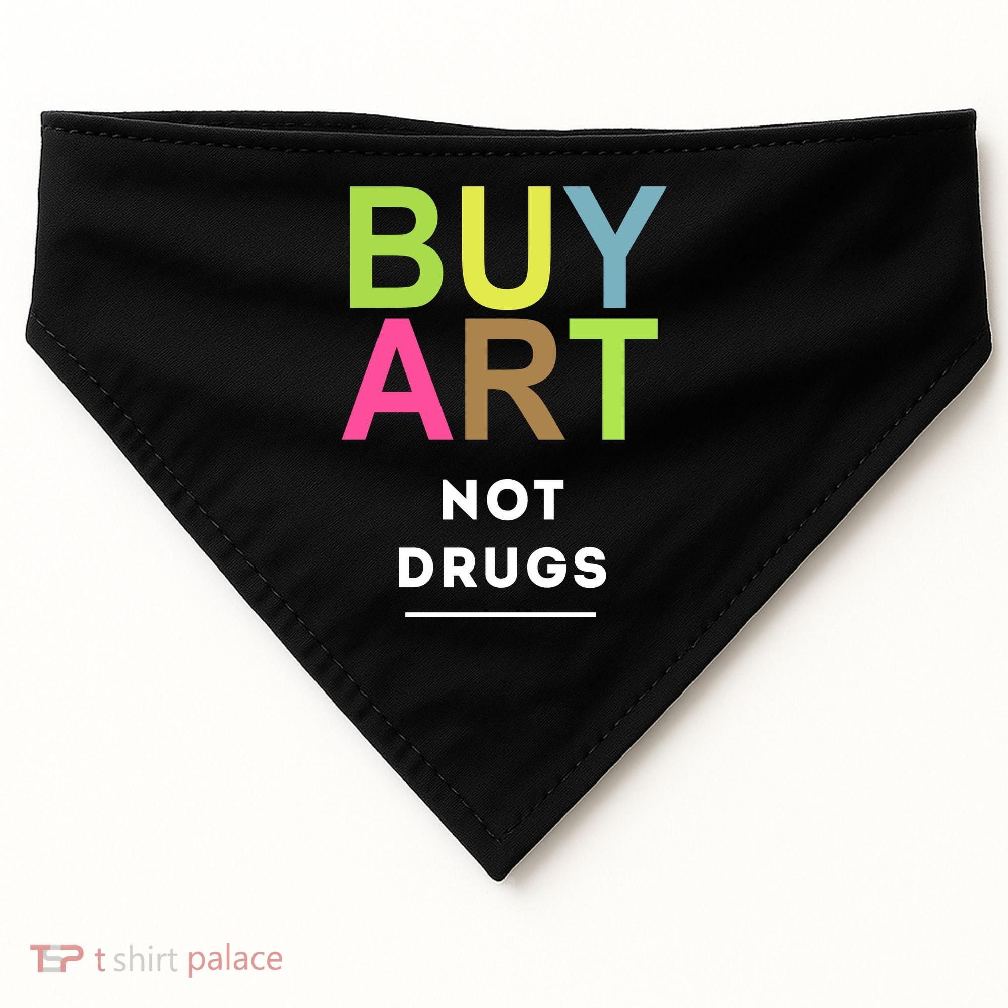 Buy Art Not Drugs USA-Made Doggie Bandana
