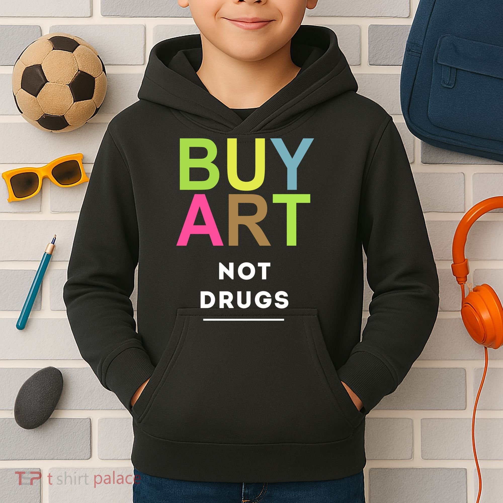 Buy Art Not Drugs Kids Hoodie