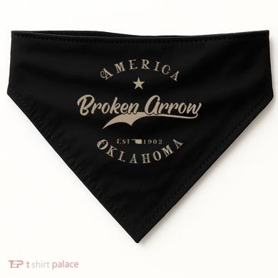 Broken Arrow Ok Oklahoma USA-Made Doggie Bandana