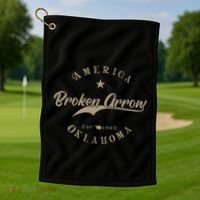 Broken Arrow Ok Oklahoma Golf Towel thumb 1