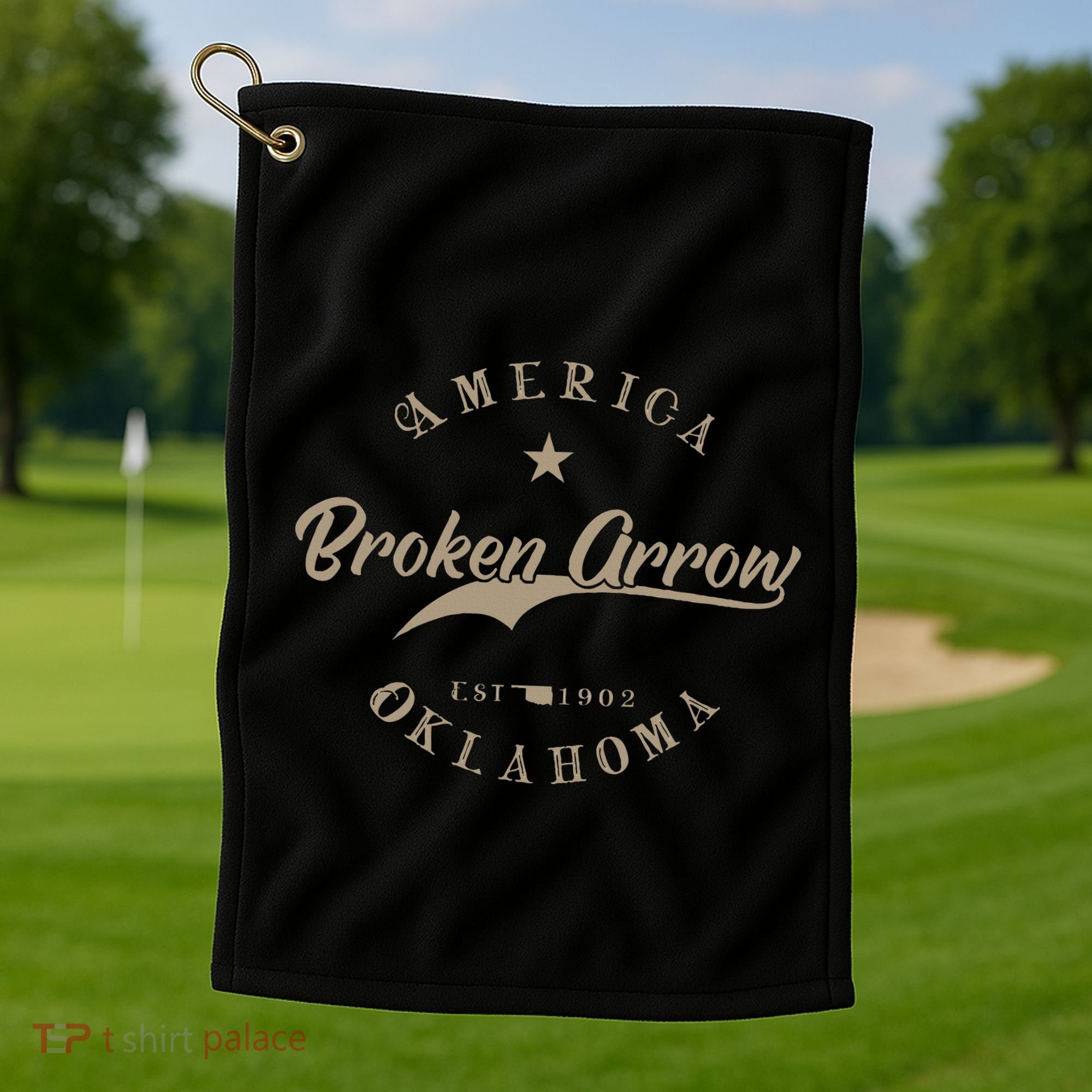 Broken Arrow Ok Oklahoma Golf Towel
