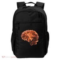 Brain Art Orange Ribbon Multiple Sclerosis Awareness Gift Backpack thumb 0