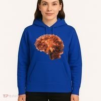 Brain Art Orange Ribbon Multiple Sclerosis Awareness Gift Hoodie thumb 5