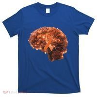 Brain Art Orange Ribbon Multiple Sclerosis Awareness Gift T-Shirt thumb 0