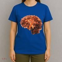 Brain Art Orange Ribbon Multiple Sclerosis Awareness Gift T-Shirt thumb 4