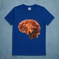 Brain Art Orange Ribbon Multiple Sclerosis Awareness Gift T-Shirt thumb 5