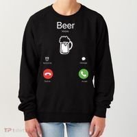 Beer Answer Or Decline Mobil Phone Funny Women's Sweatshirt thumb 0