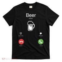 Beer Answer Or Decline Mobil Phone Funny T-Shirt thumb 0