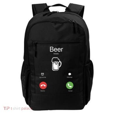 Beer Answer Or Decline Mobil Phone Funny Backpack