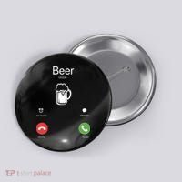 Beer Answer Or Decline Mobil Phone Funny Button thumb 0