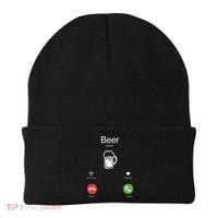 Beer Answer Or Decline Mobil Phone Funny Beanie thumb 0