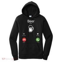Beer Answer Or Decline Mobil Phone Funny Women's Hoodie thumb 0