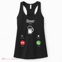 Beer Answer Or Decline Mobil Phone Funny Women's Tank Top thumb 0