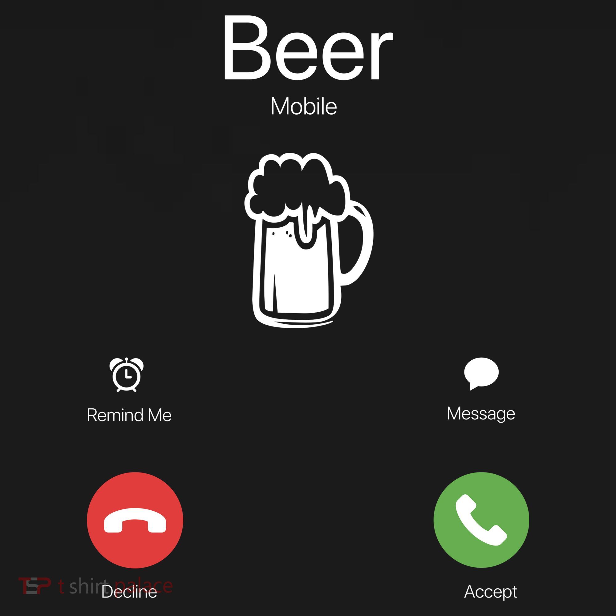 Beer Answer Or Decline Mobil Phone Funny Tank Top