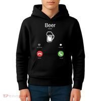 Beer Answer Or Decline Mobil Phone Funny Kids Hoodie thumb 4