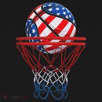 Basketball American Patriotic 4th Of July Us Flag Hoodie thumb 2