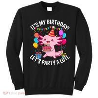 Birthday Axolotl Party Kawaii Axolotl  Sweatshirt thumb 0