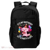 Birthday Axolotl Party Kawaii Axolotl  Backpack thumb 0